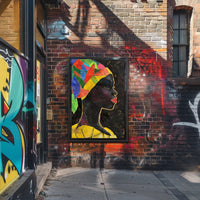 Vibrant Headdress Abstract Art Piece for Artistic Poster PosterGoat