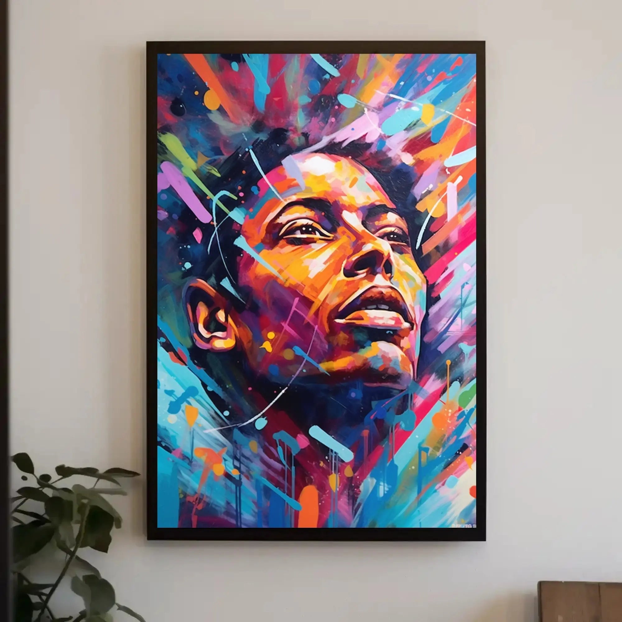 Vibrant Hopeful Gaze Abstract, Artistic, or Pop Culture Poster PosterGoat