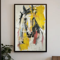 Vibrant Horse Expressionist Painting Abstract or Artistic Poster PosterGoat