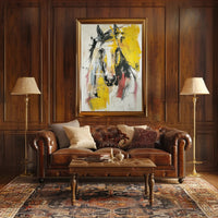 Vibrant Horse Expressionist Painting Abstract or Artistic Poster PosterGoat