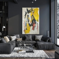 Vibrant Horse Expressionist Painting Abstract or Artistic Poster PosterGoat