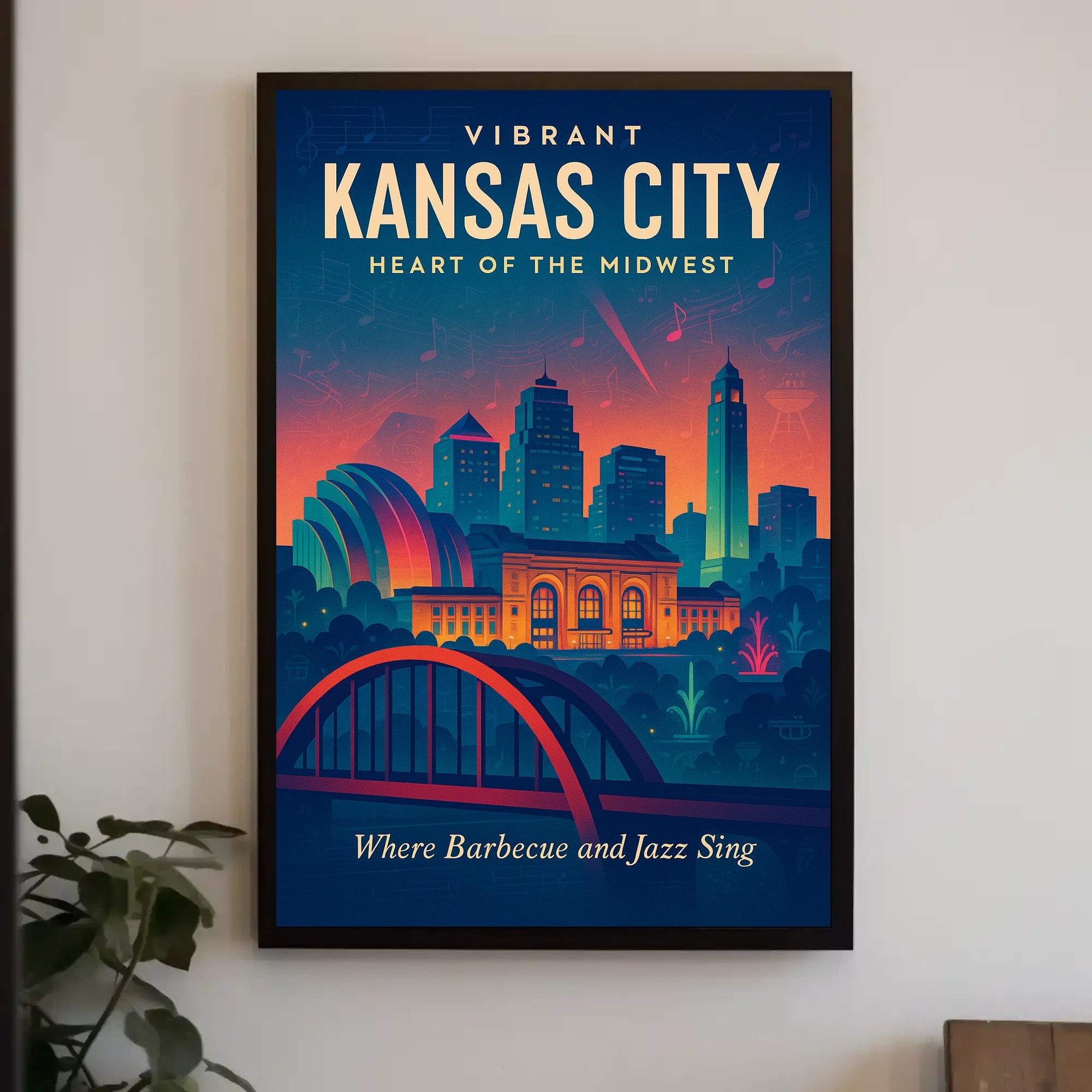 Vibrant Kansas City Poster PosterGoat