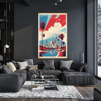 Vibrant Los Angeles Cityscape Art Poster - Urban or Cityscape Poster PosterGoat