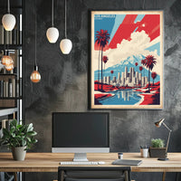Vibrant Los Angeles Cityscape Art Poster - Urban or Cityscape Poster PosterGoat