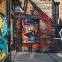 Vibrant Psychedelic Wonderland Extraterrestrial Scene Artistic Poster PosterGoat