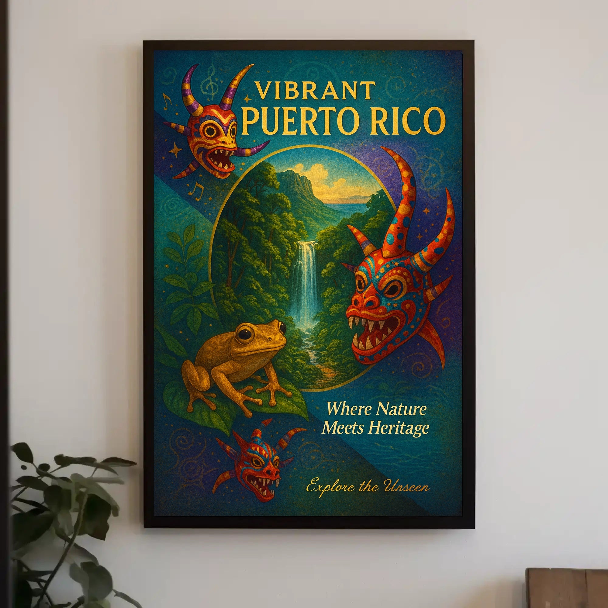 Vibrant Puerto Rico Poster PosterGoat