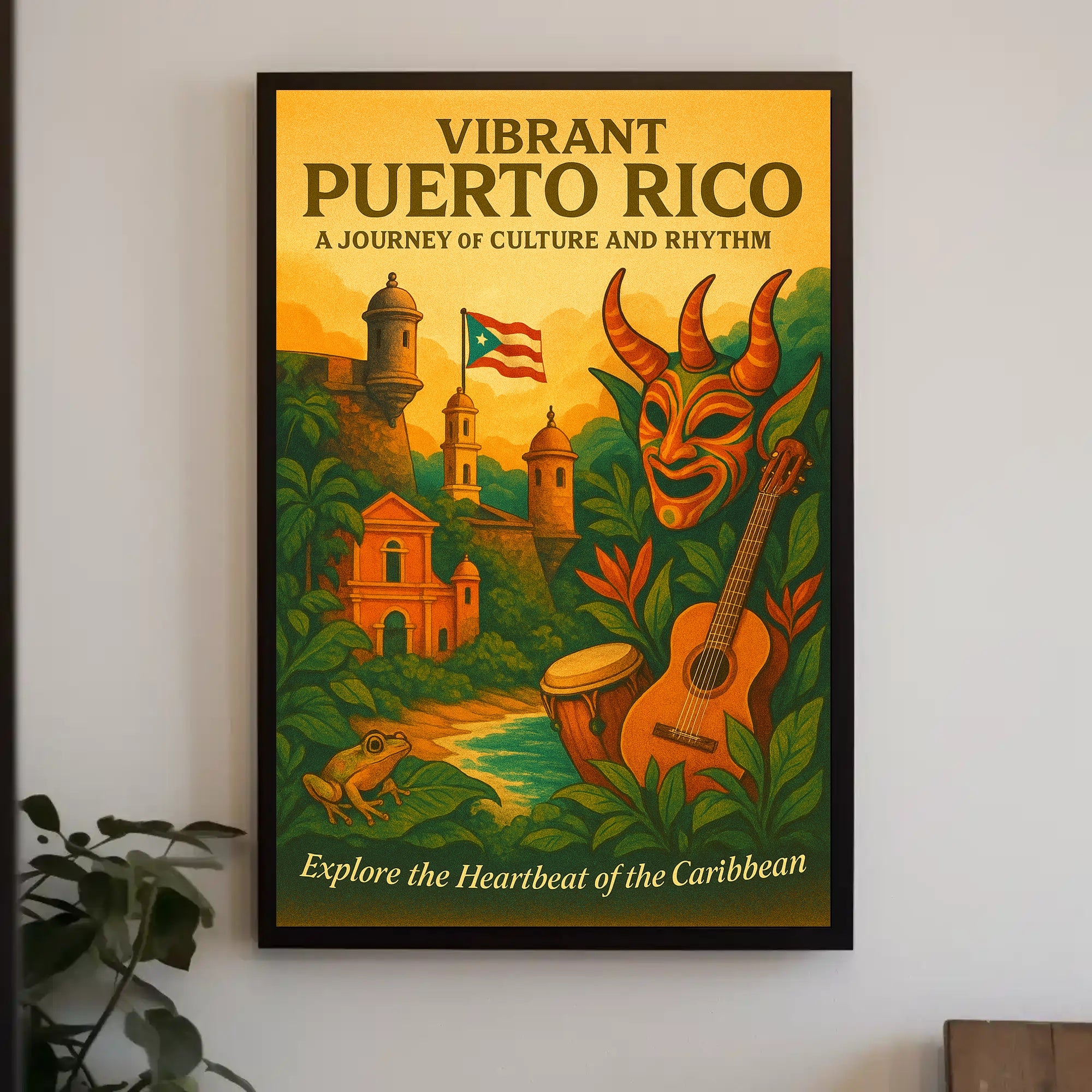 Vibrant Puerto Rico Poster PosterGoat