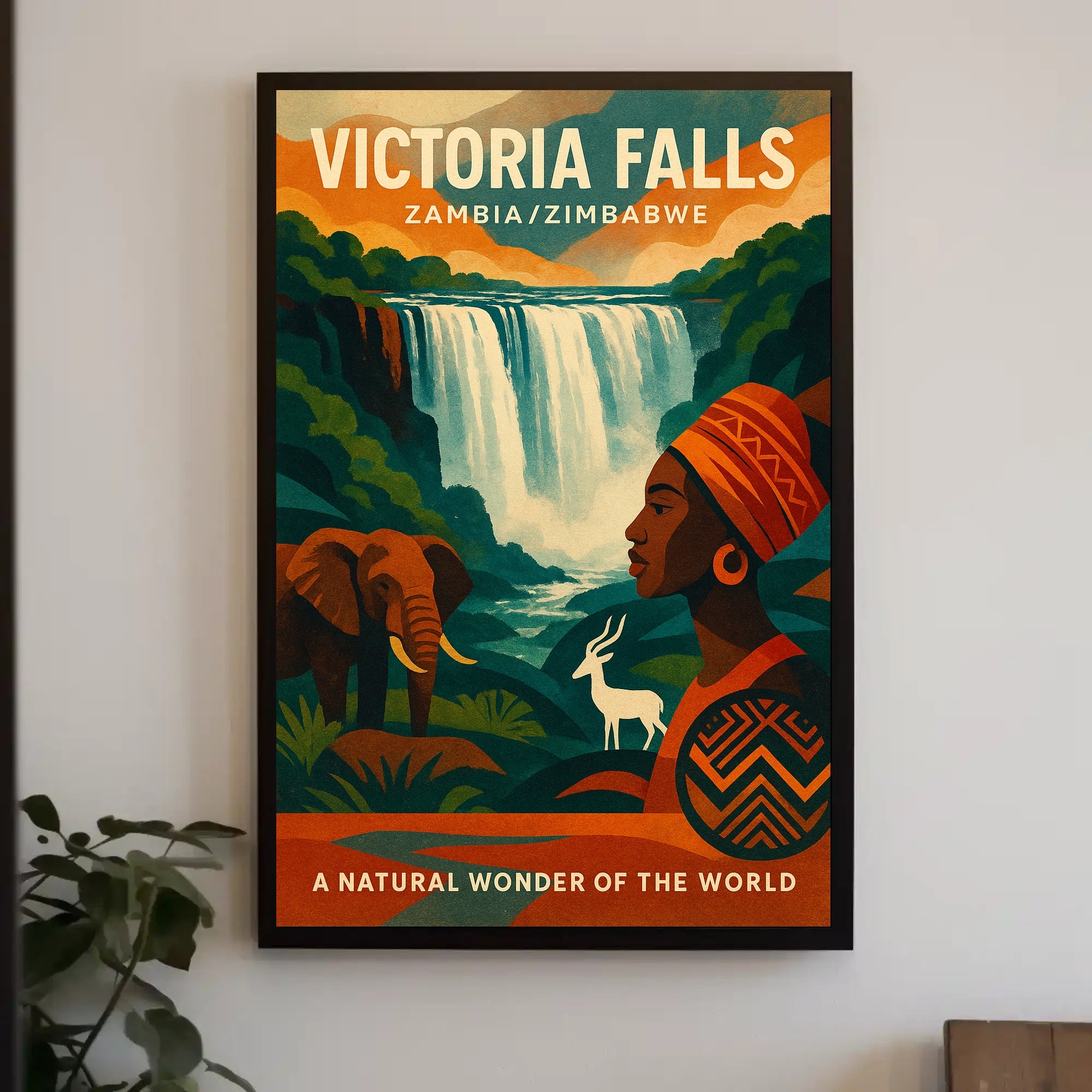Victoria Falls A Natural Wonder Poster PosterGoat