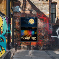 Victoria Falls Nightscape Travel Poster PosterGoat