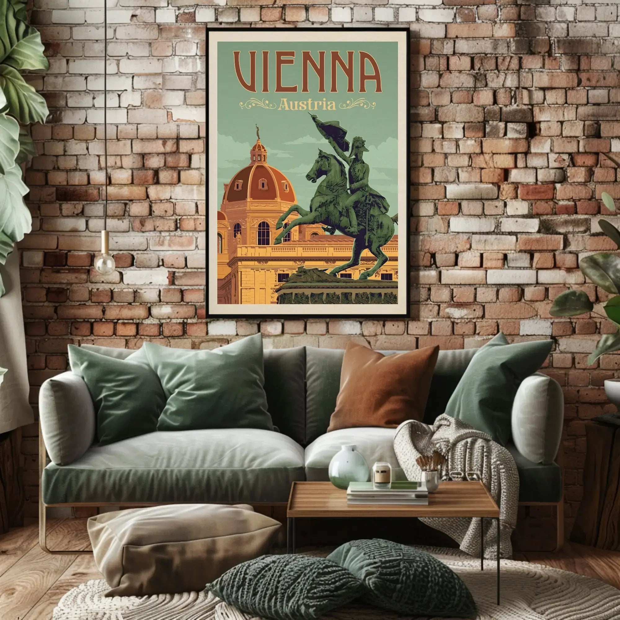 Vienna Architectural Charm Vintage Travel Poster PosterGoat