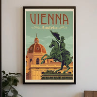 Vienna Architectural Charm Vintage Travel Poster PosterGoat