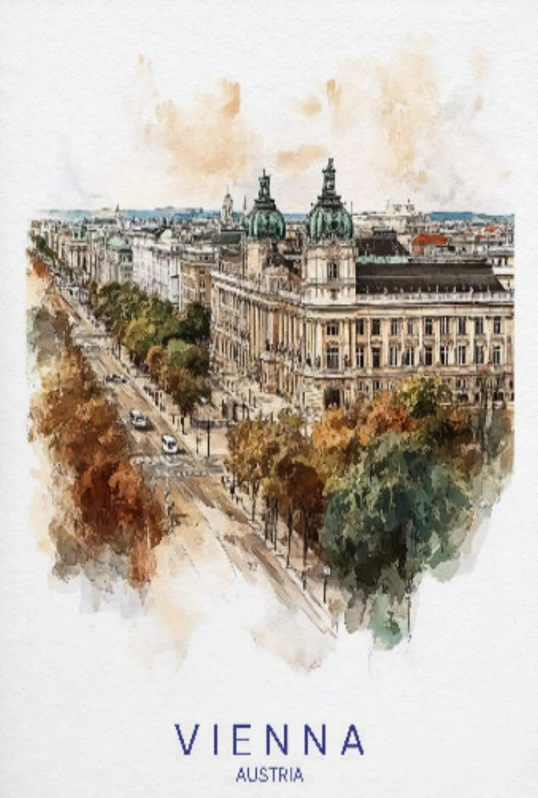 Vienna Cityscape Elegance Travel Poster PosterGoat