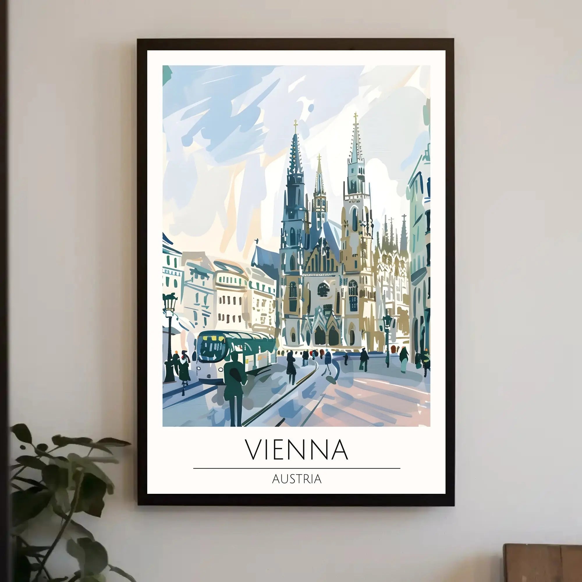 Vienna Dreamscape City Life Travel Poster PosterGoat