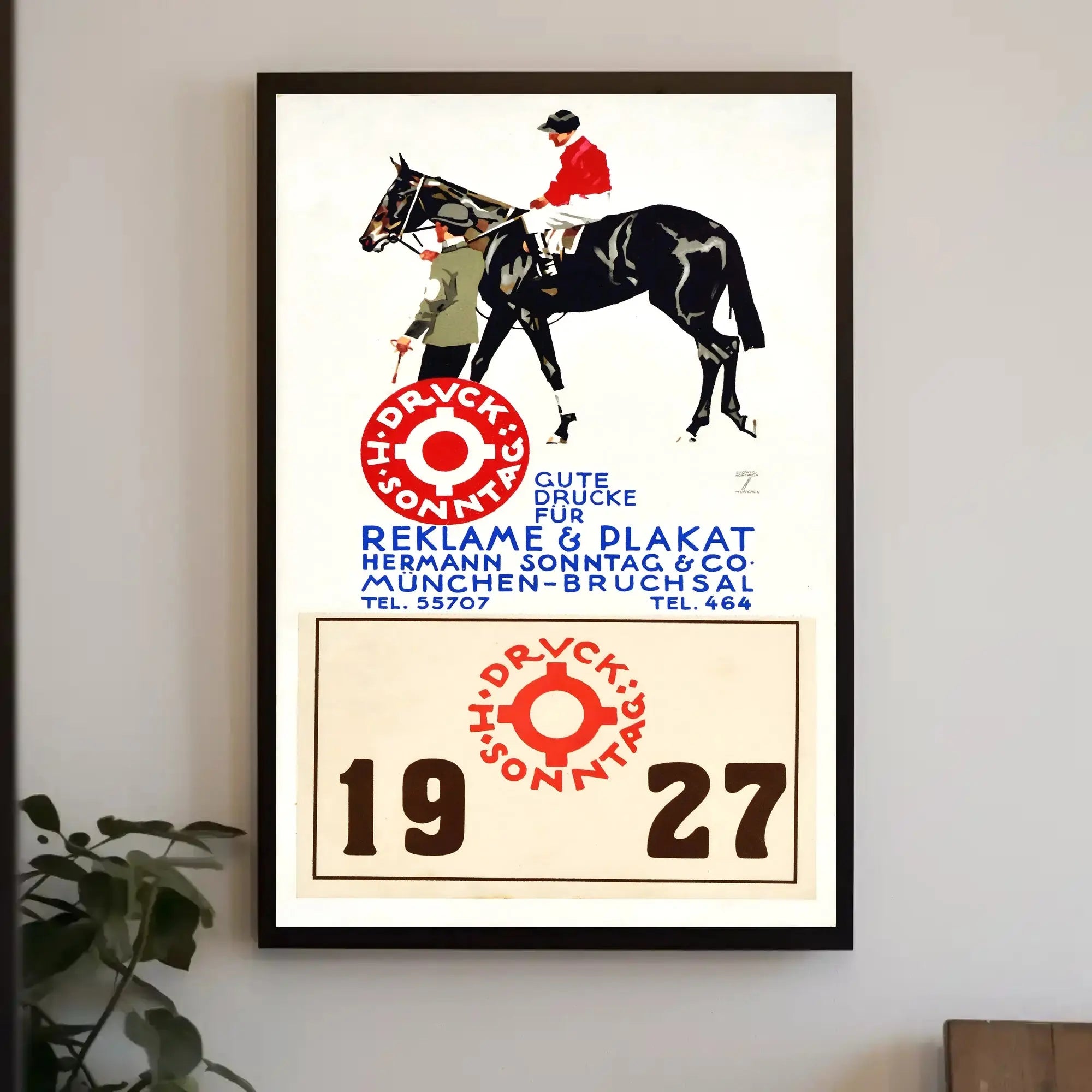 Vintage 1927 Equestrian Racing Print - Sports Poster PosterGoat