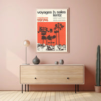 Vintage 1974 Luxembourg Travel Agency Advertisement Poster PosterGoat