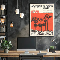 Vintage 1974 Luxembourg Travel Agency Advertisement Poster PosterGoat