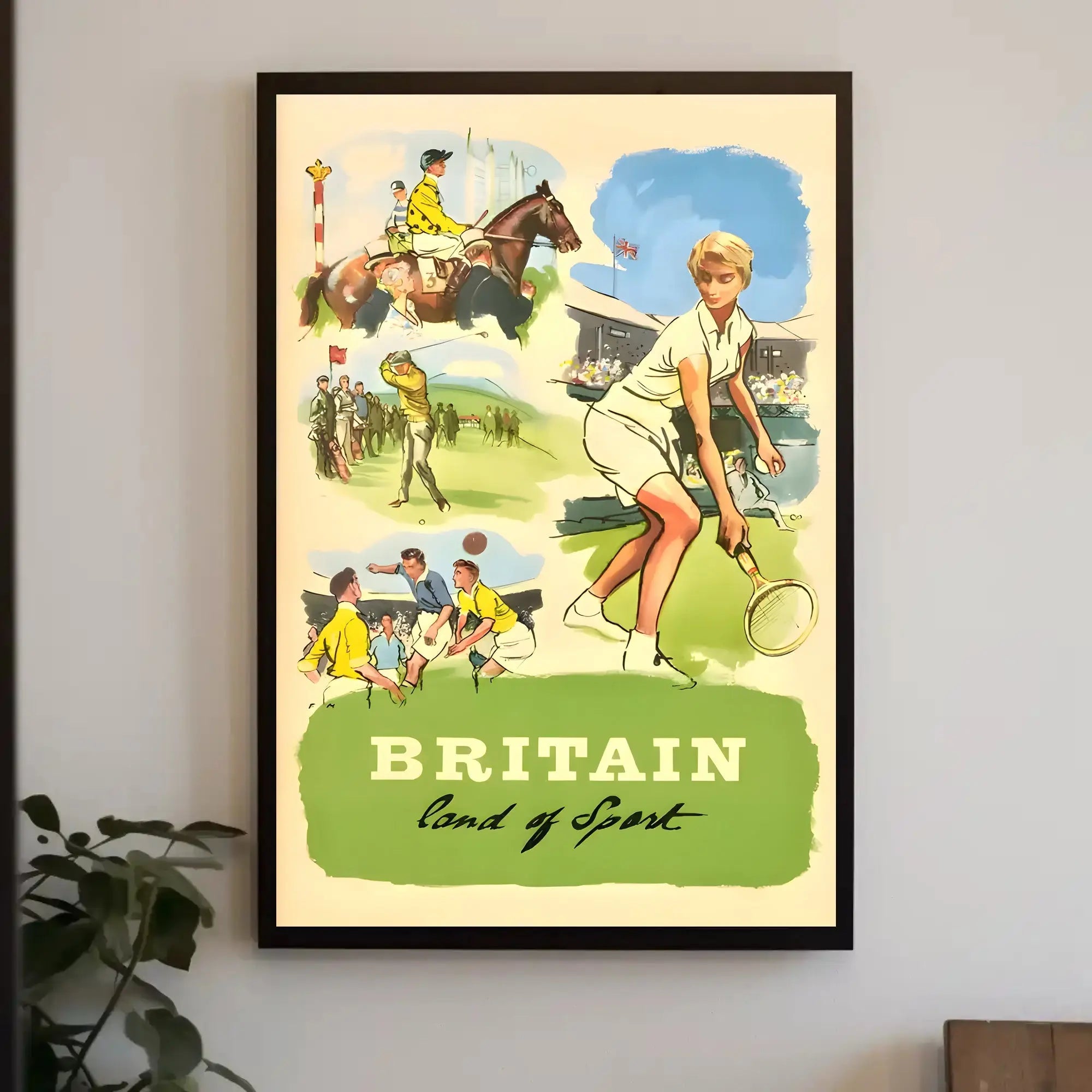 Vintage British Sports Enthusiasm Poster - Sports Poster PosterGoat