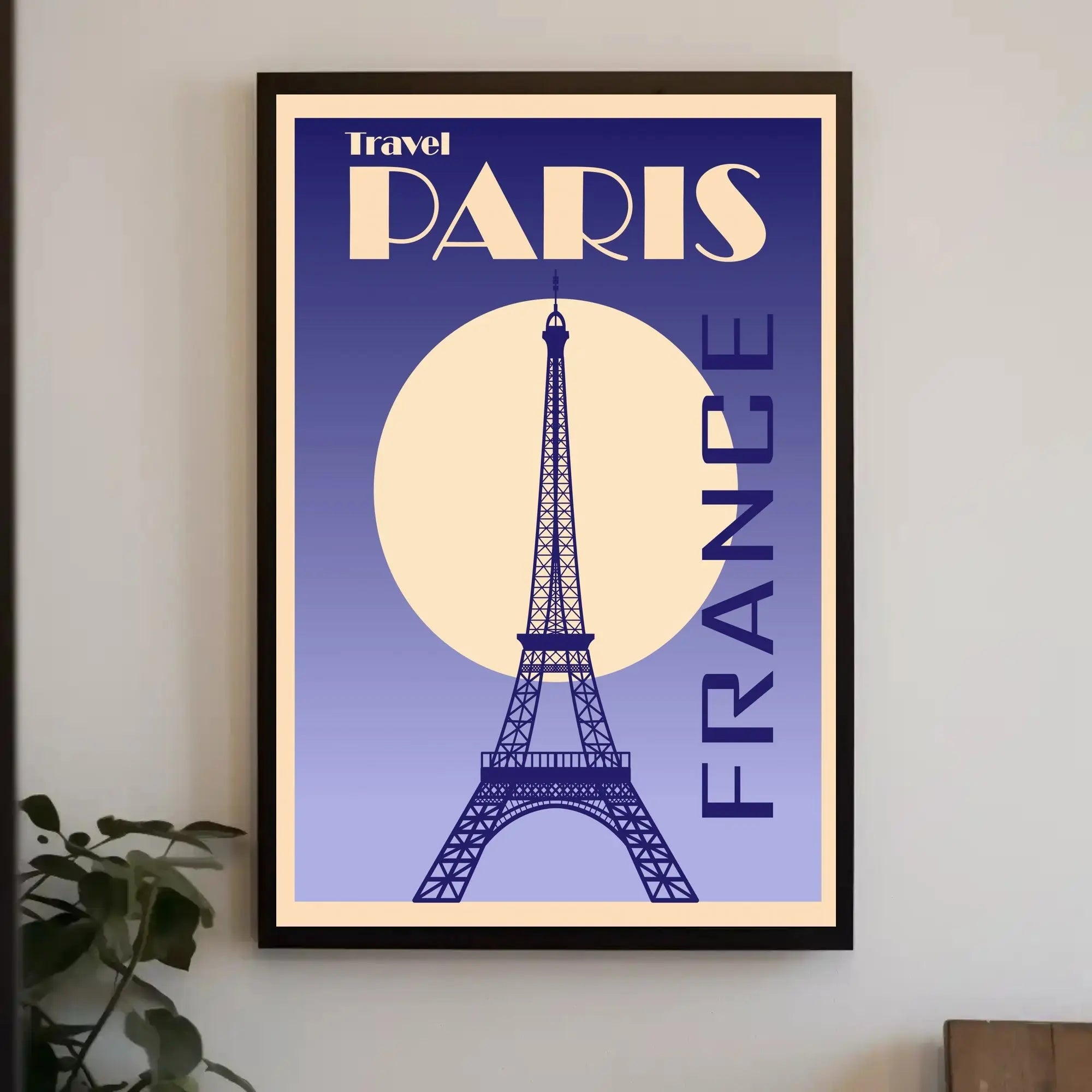 Vintage Eiffel Tower Paris Art Deco Travel Poster PosterGoat