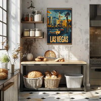 Vintage Las Vegas Strip Glamour Travel Poster PosterGoat