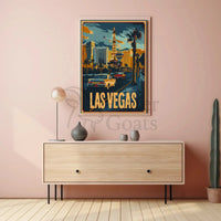 Vintage Las Vegas Strip Glamour Travel Poster PosterGoat