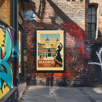 Vintage Madrid Spain Flamenco Dance Cultural Heritage Poster PosterGoat