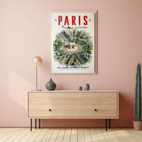 Vintage Paris Travel Poster Featuring Pan Am Airlines PosterGoat