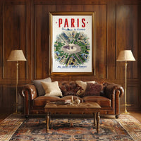 Vintage Paris Travel Poster Featuring Pan Am Airlines PosterGoat