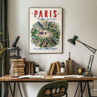 Vintage Paris Travel Poster Featuring Pan Am Airlines PosterGoat