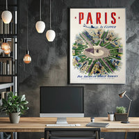 Vintage Paris Travel Poster Featuring Pan Am Airlines PosterGoat
