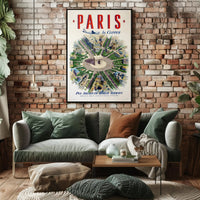 Vintage Paris Travel Poster Featuring Pan Am Airlines PosterGoat