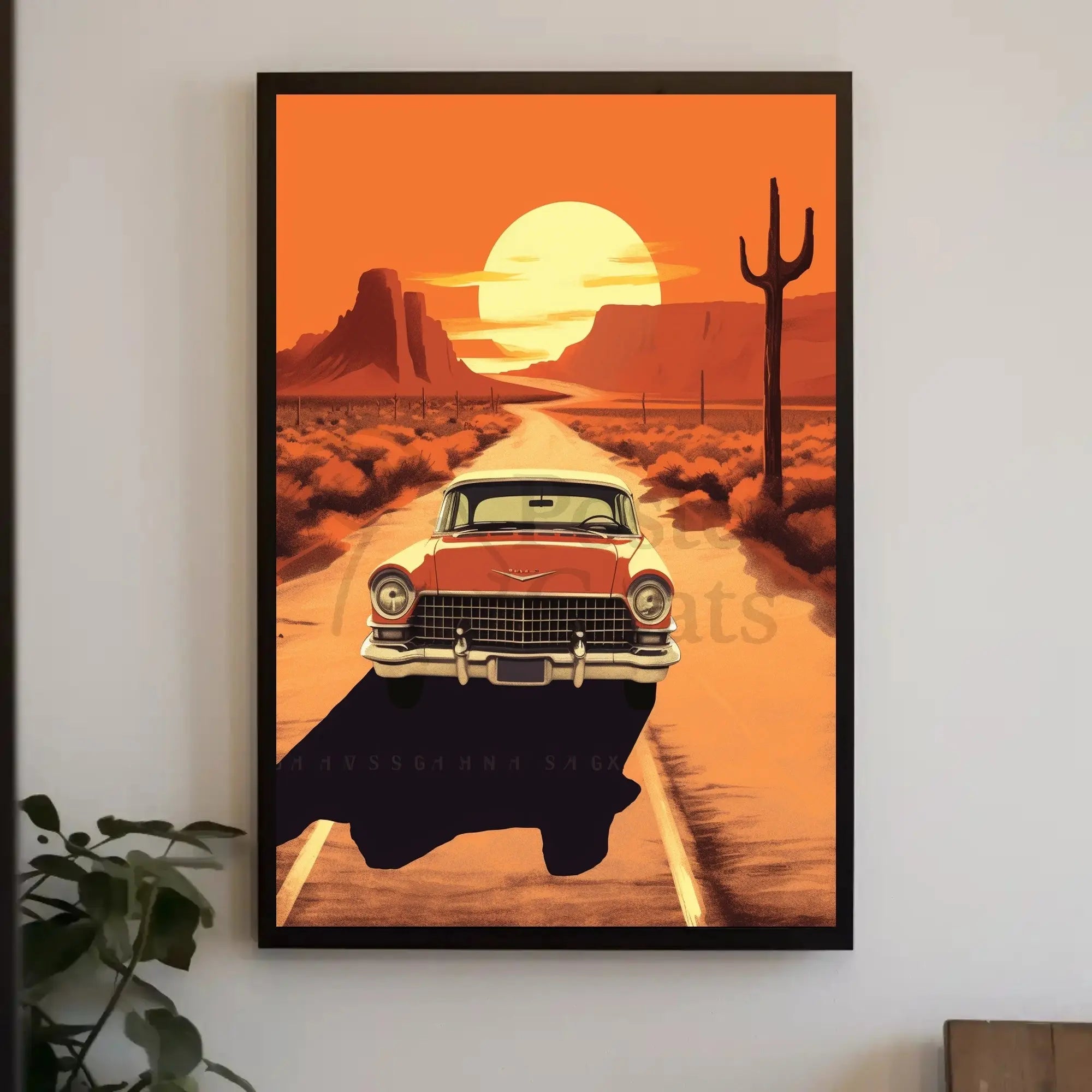Vintage Road Trip Americana, Travel Poster PosterGoat