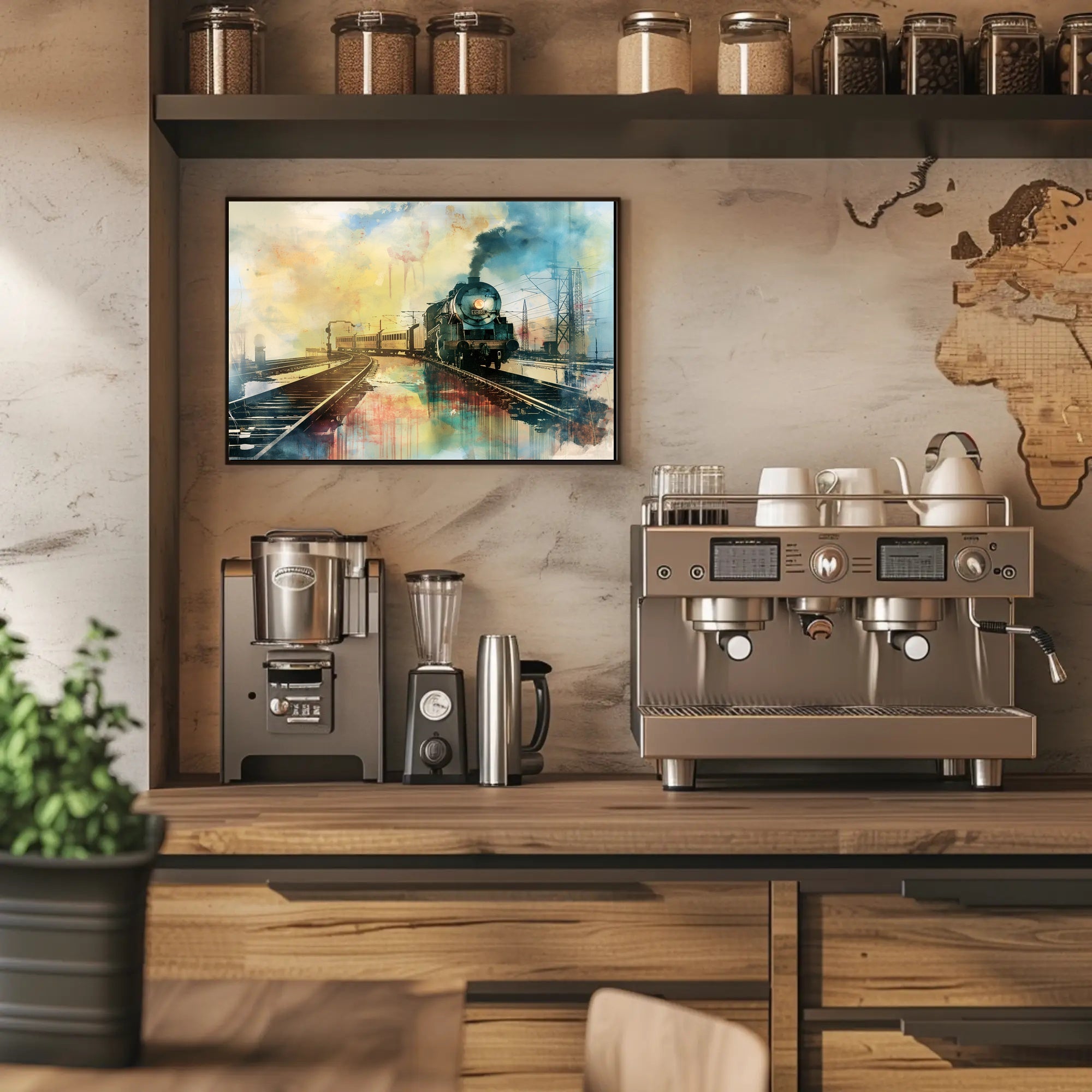 Vintage Steam Train Adventure Travel Poster PosterGoat