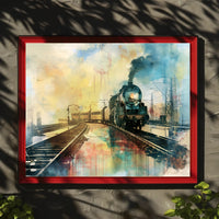 Vintage Steam Train Adventure Travel Poster PosterGoat