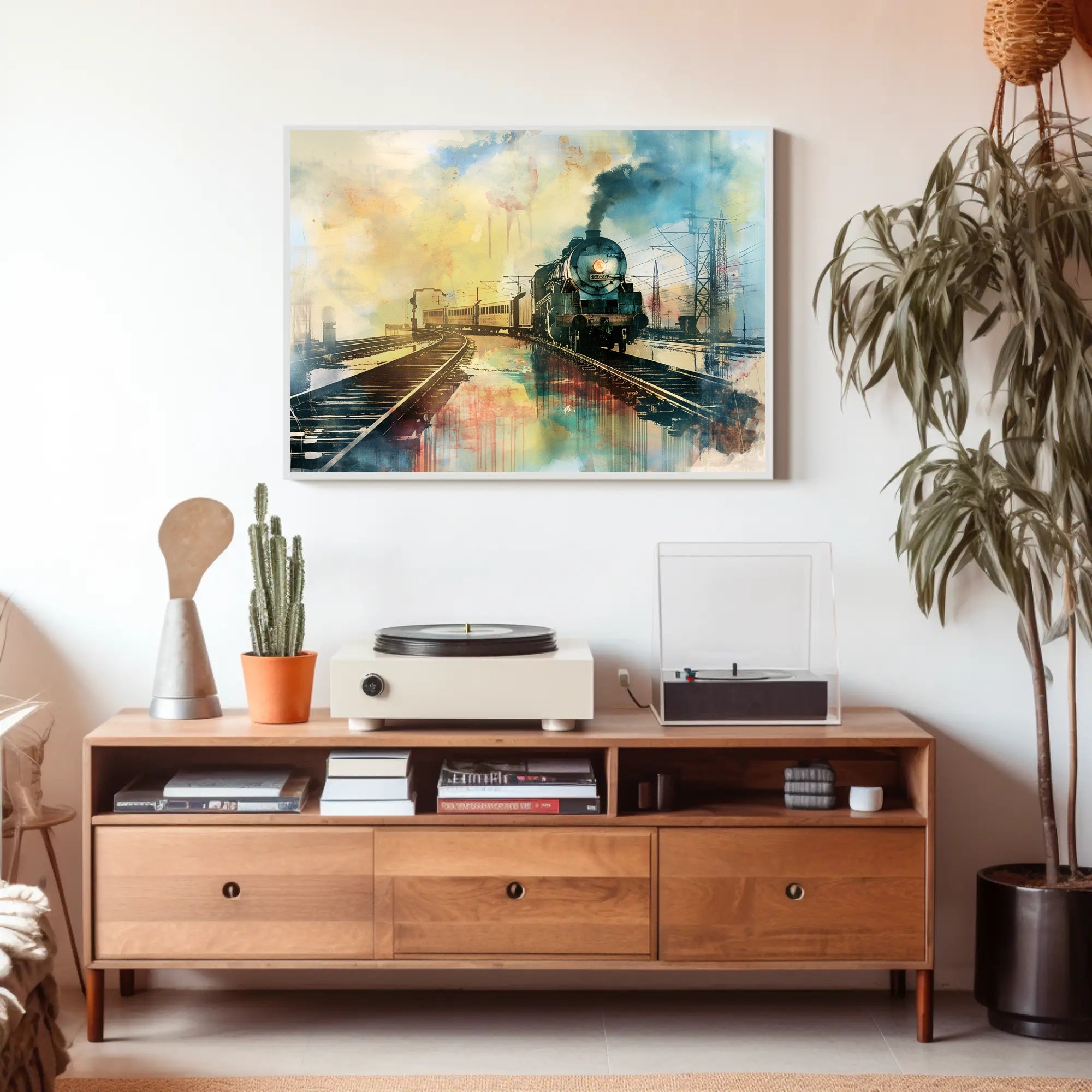 Vintage Steam Train Adventure Travel Poster PosterGoat