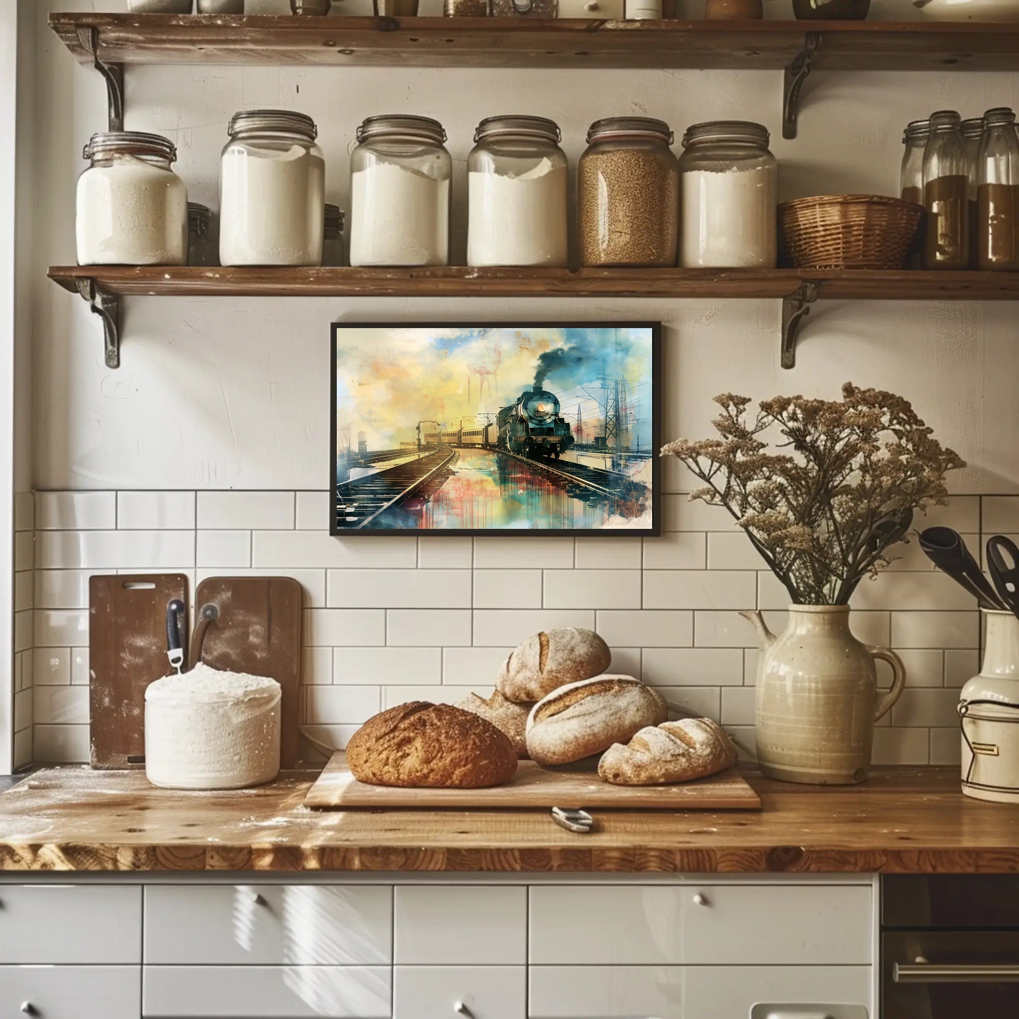 Vintage Steam Train Adventure Travel Poster PosterGoat