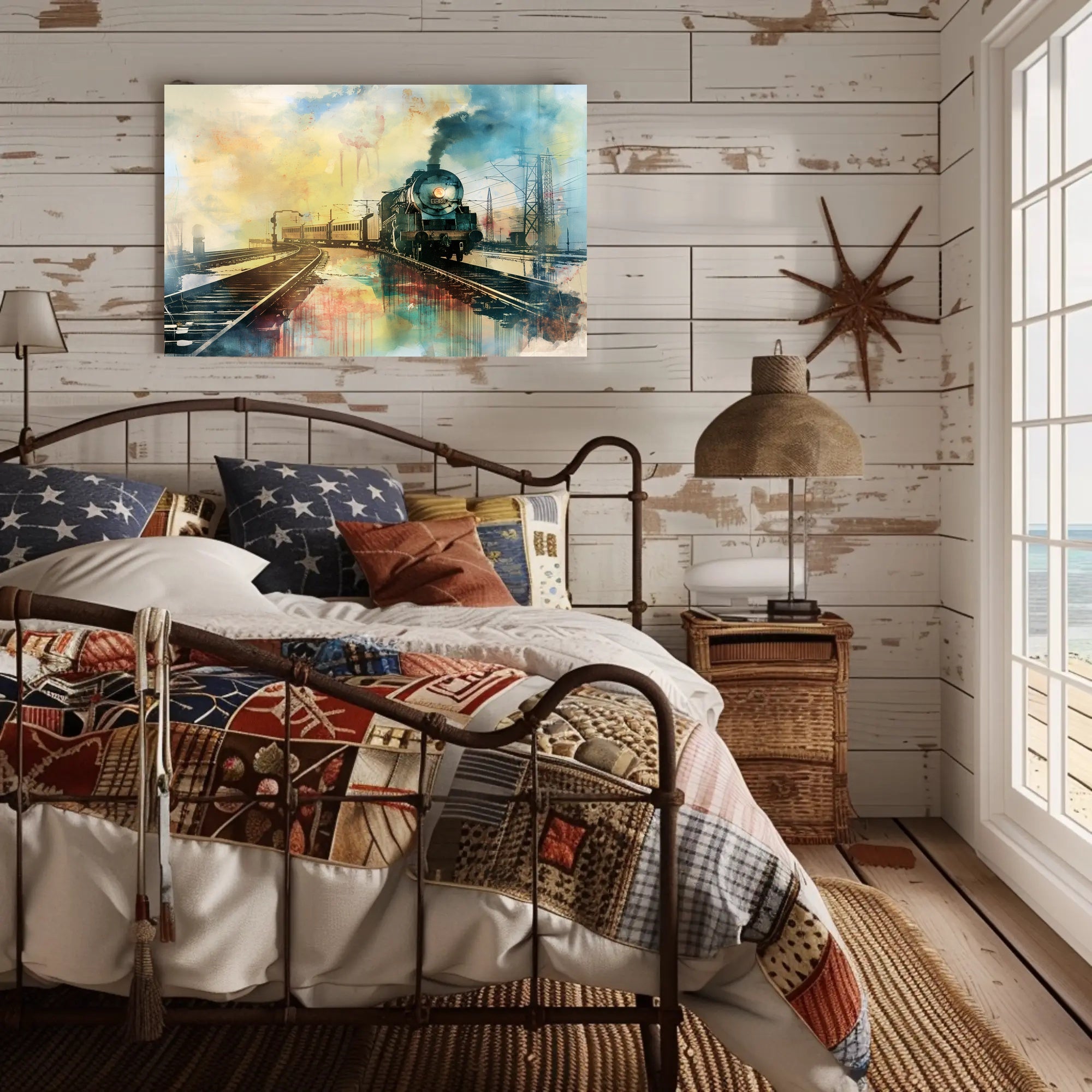 Vintage Steam Train Adventure Travel Poster PosterGoat