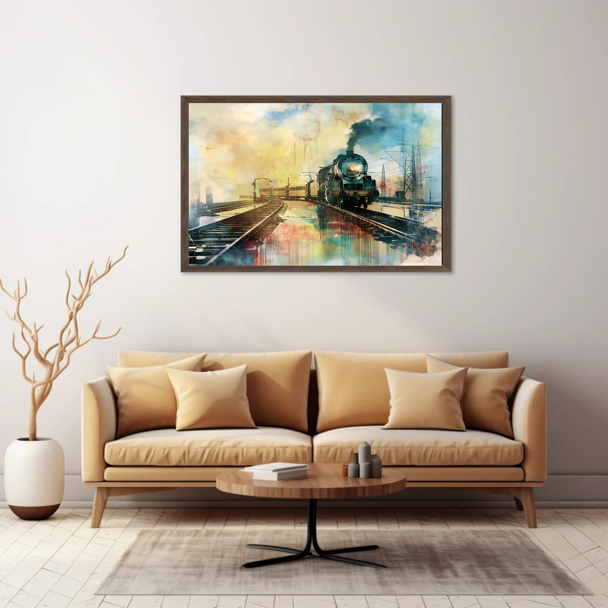 Vintage Steam Train Adventure Travel Poster PosterGoat