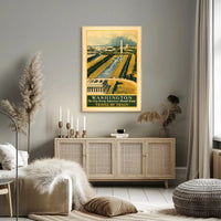 Vintage Train Travel to Washington D.C. Travel Poster PosterGoat