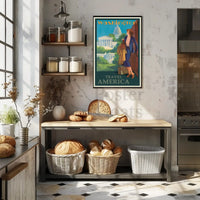 Vintage Washington D.C. Travel Adventure - Travel Poster PosterGoat