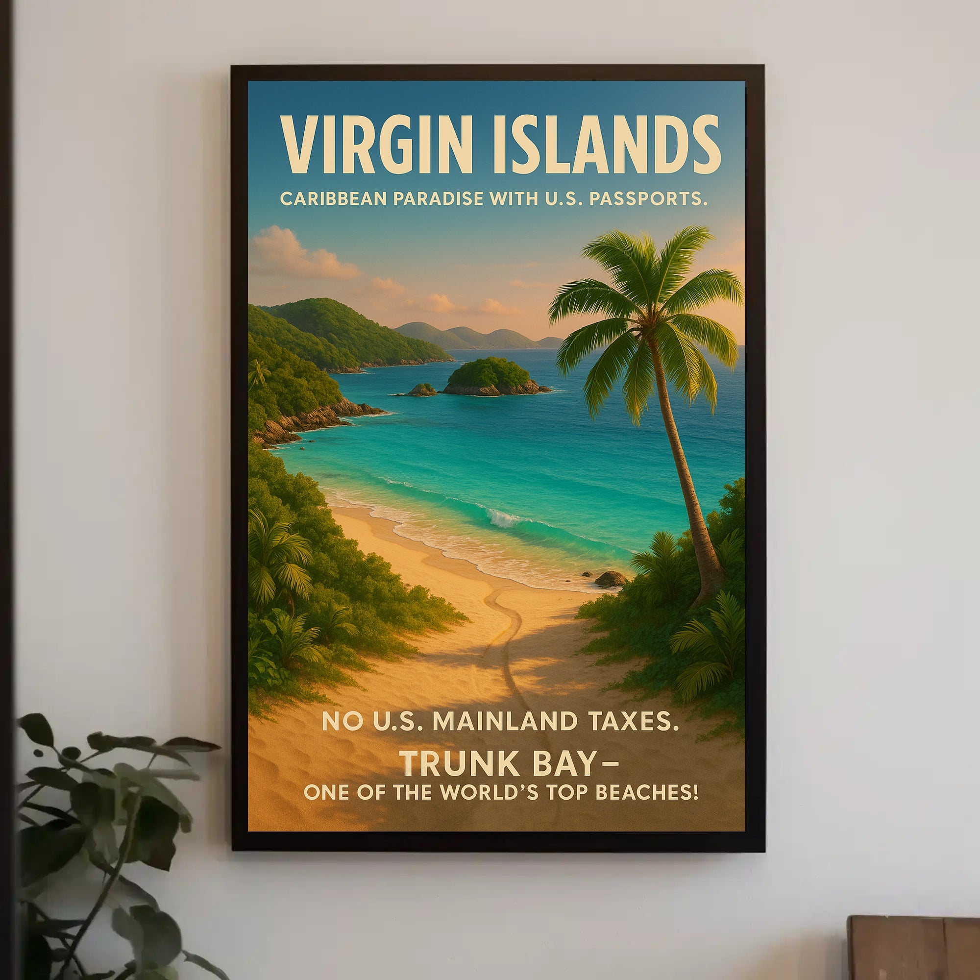 Virgin Islands Caribbean Paradise Poster PosterGoat