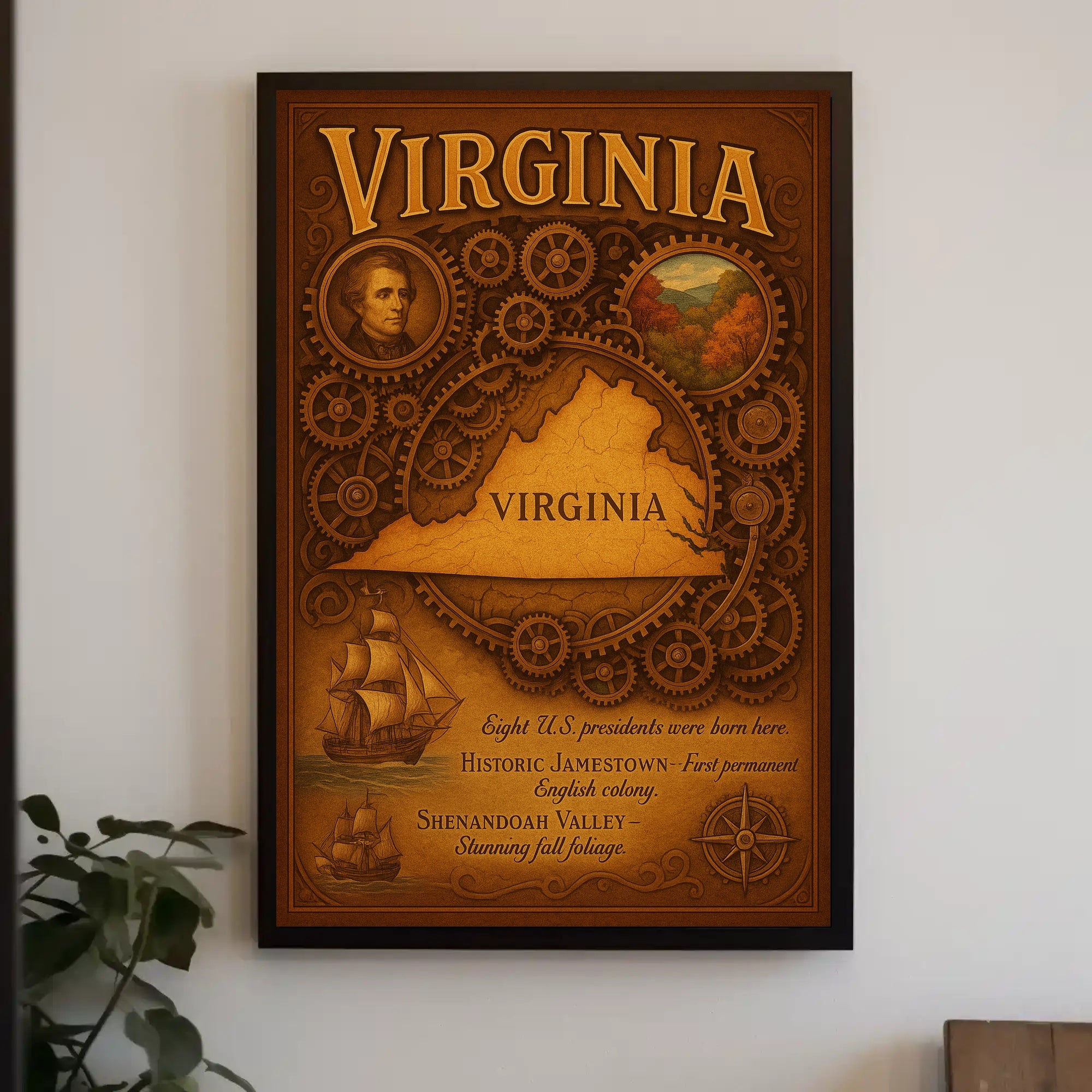 Virginia Birthplace of Presidents Poster PosterGoat