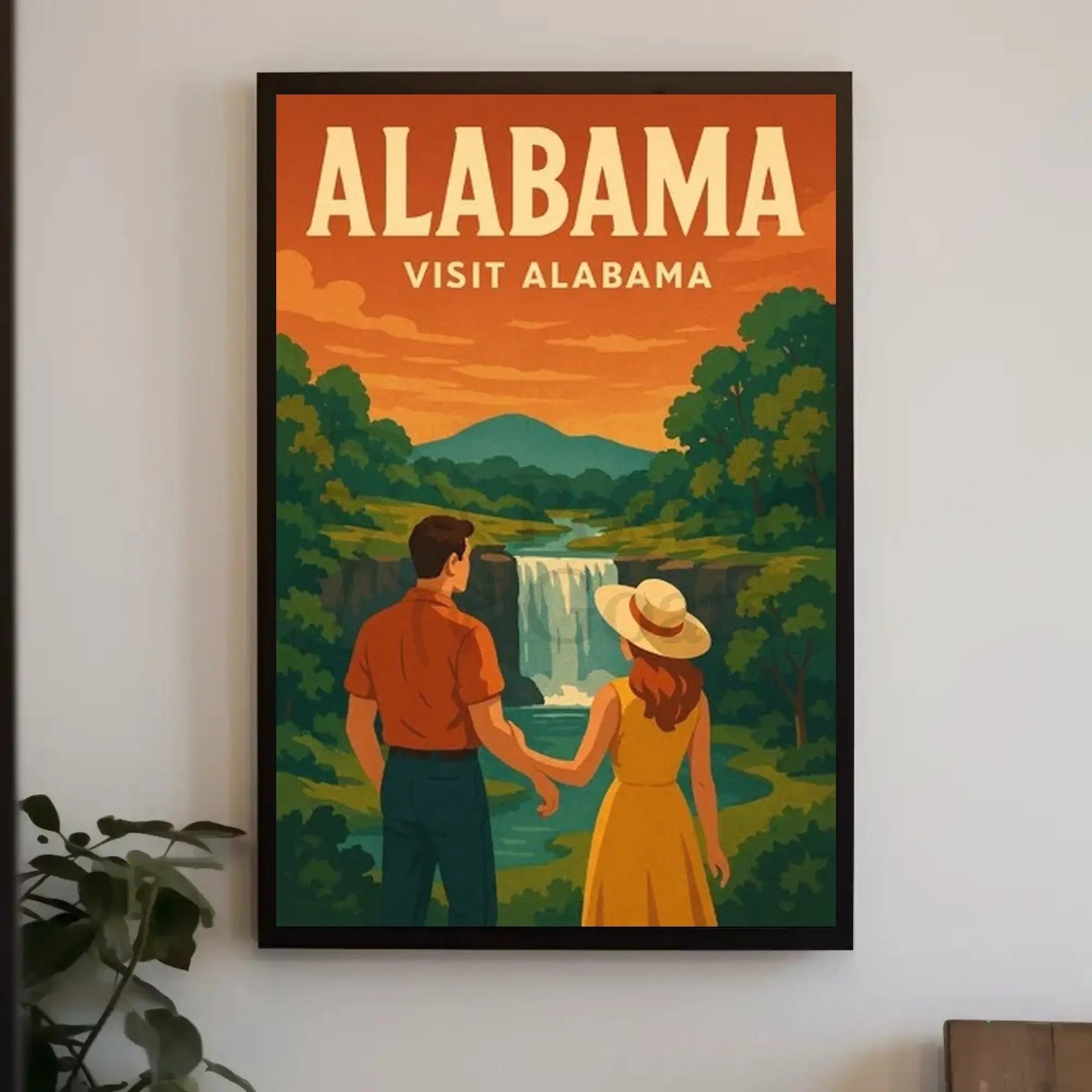 Visit Alabama Vintage Travel Poster PosterGoat
