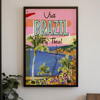 Visit Brazil Tropical Adventure in Travel Poster PosterGoat