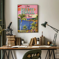 Visit Brazil Tropical Adventure in Travel Poster PosterGoat