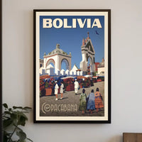 Visit Copacabana Vintage Travel Poster PosterGoat