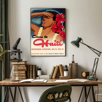 Visit Haiti for Bicentennial Exposition Vintage Travel Poster PosterGoat