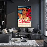 Visit Haiti for Bicentennial Exposition Vintage Travel Poster PosterGoat