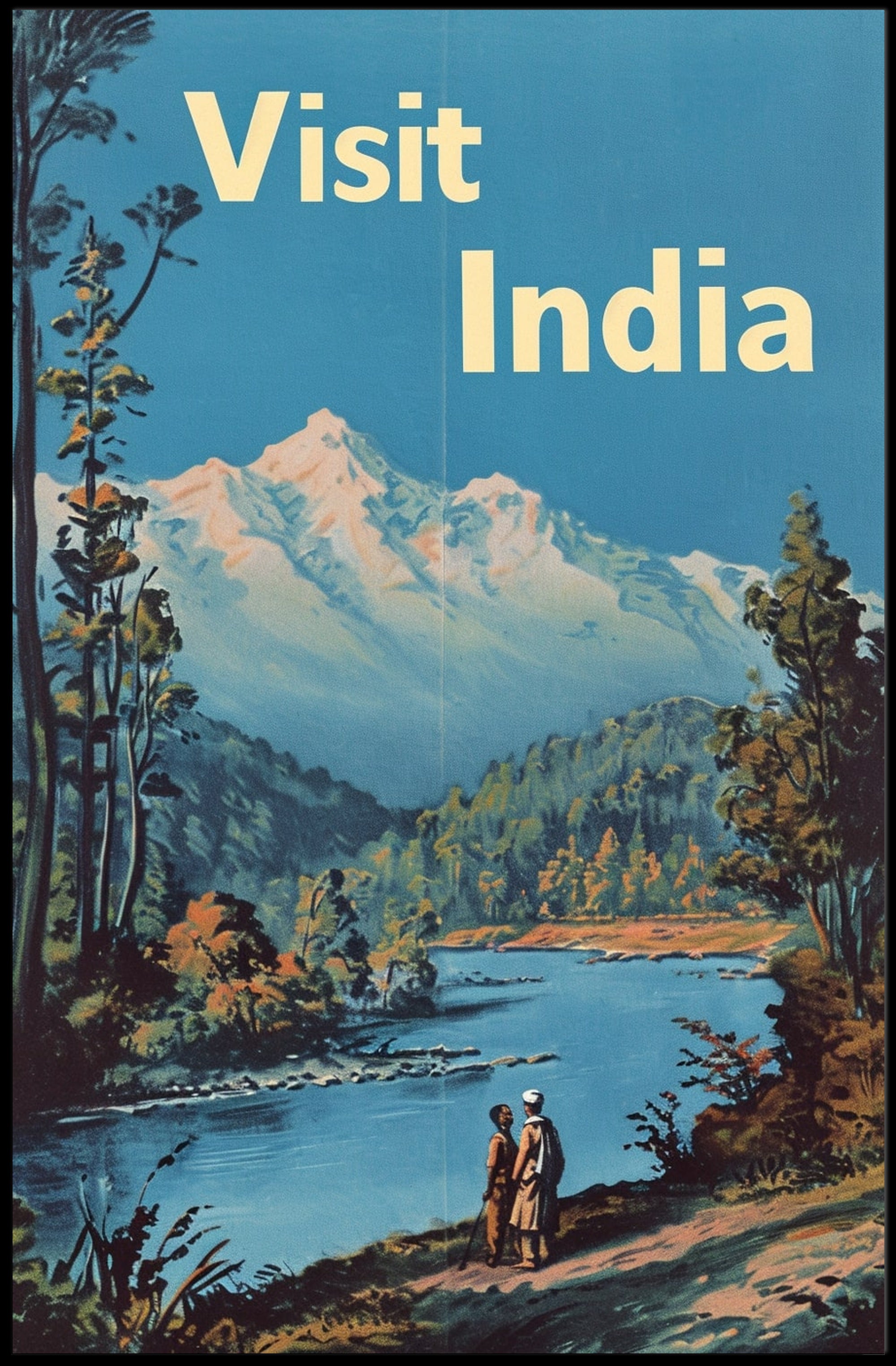 Visit India: Vintage Travel Poster PosterGoat