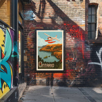Visit Ontario Aerial Adventure Travel Poster PosterGoat
