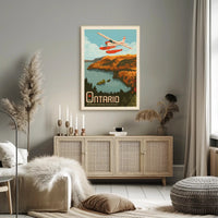 Visit Ontario Aerial Adventure Travel Poster PosterGoat